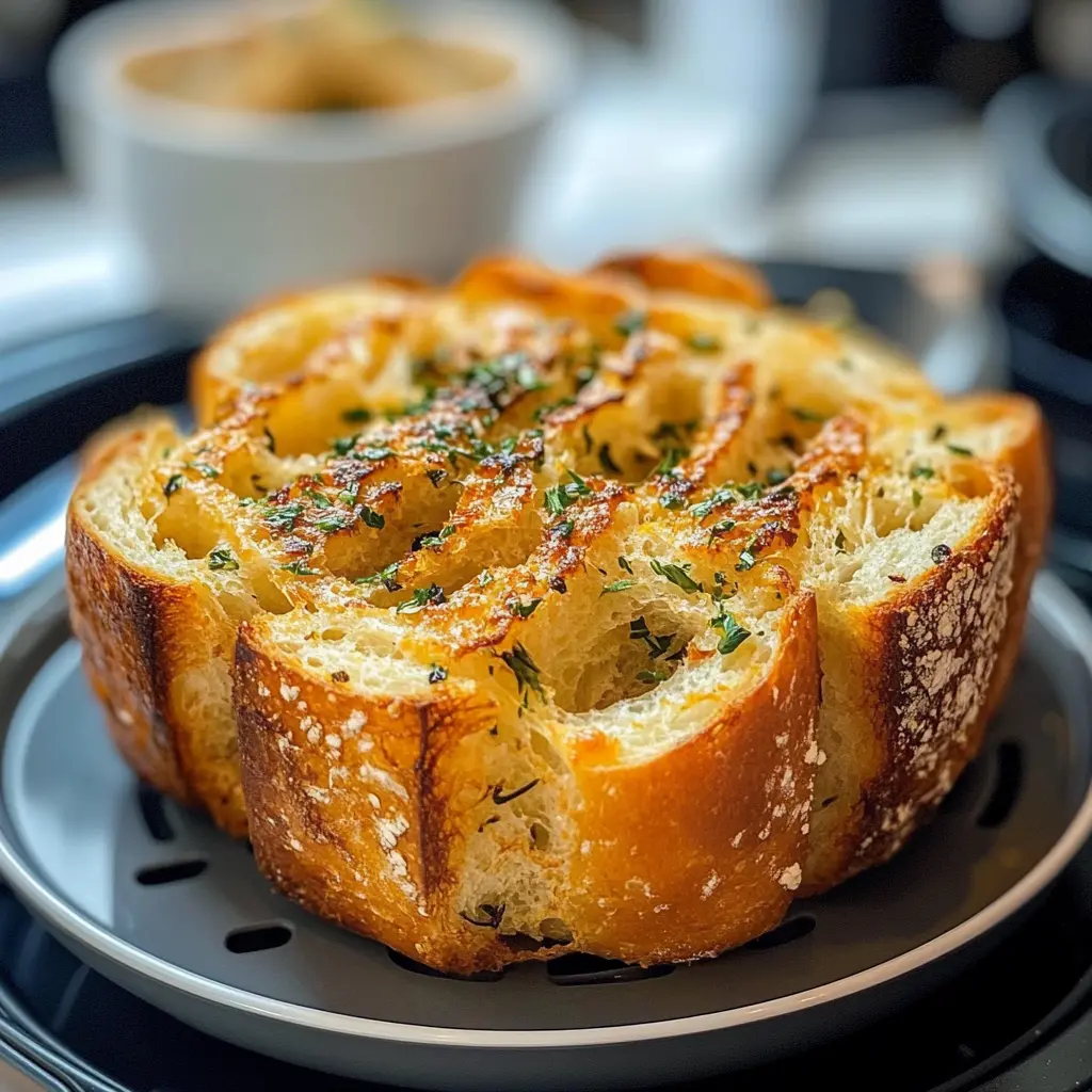 Krosses Airfryer Knoblauchbrot – ein himmlischer Genuss für Knoblauchliebhaber! Mit butterzartem Brot, umhüllt von aromatischer Knoblauchbutter, der perfekte Begleiter zu jedem Gericht. Ideal für einen geselligen Abend mit Freunden oder als Snack für zwischendurch!