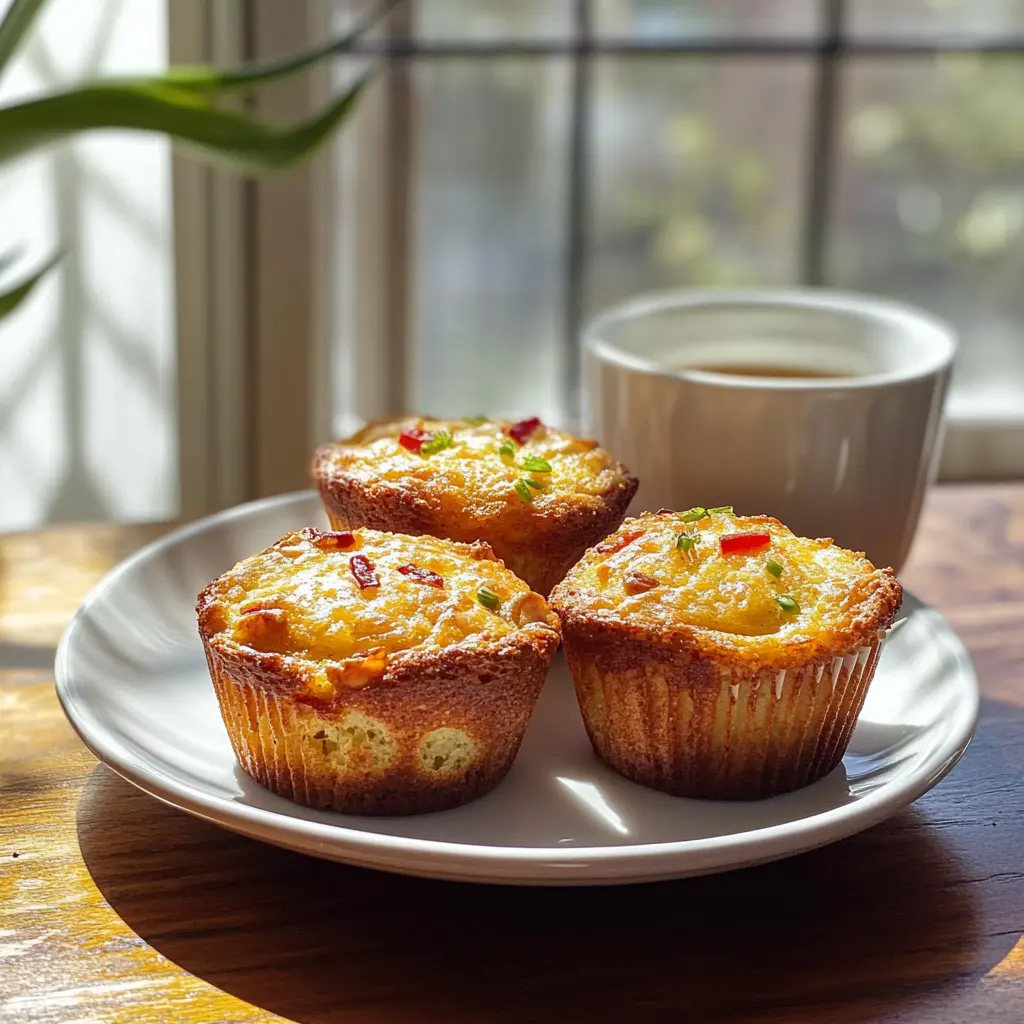 Sünde am Morgen: Frühstück-Muffins mit Ei – leicht und fluffy! Diese herzhaften Häppchen sind gefüllt mit frischem Gemüse und leckerem Käse. Ideal für ein schnelles, nahrhaftes Frühstück oder als Snack für unterwegs! 🥚🧀