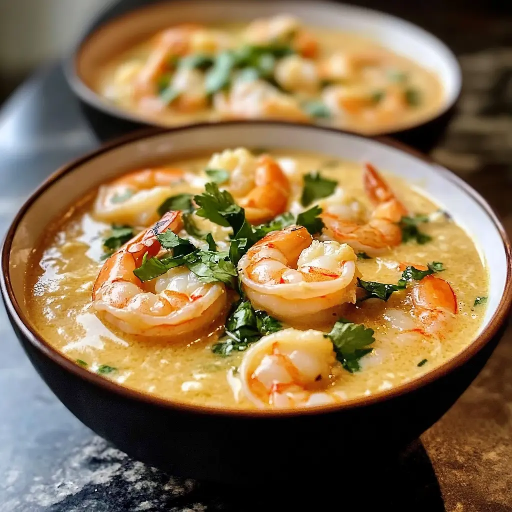 Ein exotischer Genuss mit jeder Löffel! 🌴🥥 Unsere Kokos-Shirmp-Suppe vereint zarte Garnelen in einer cremigen Kokosnussbasis, verfeinert mit aromatischen Gewürzen. Ideal für einen entspannten Abend mit Freunden oder um sich selbst zu verwöhnen! Speicher dir dieses Rezept für eine geschmackvolle Auszeit zu Hause! 🍽✨