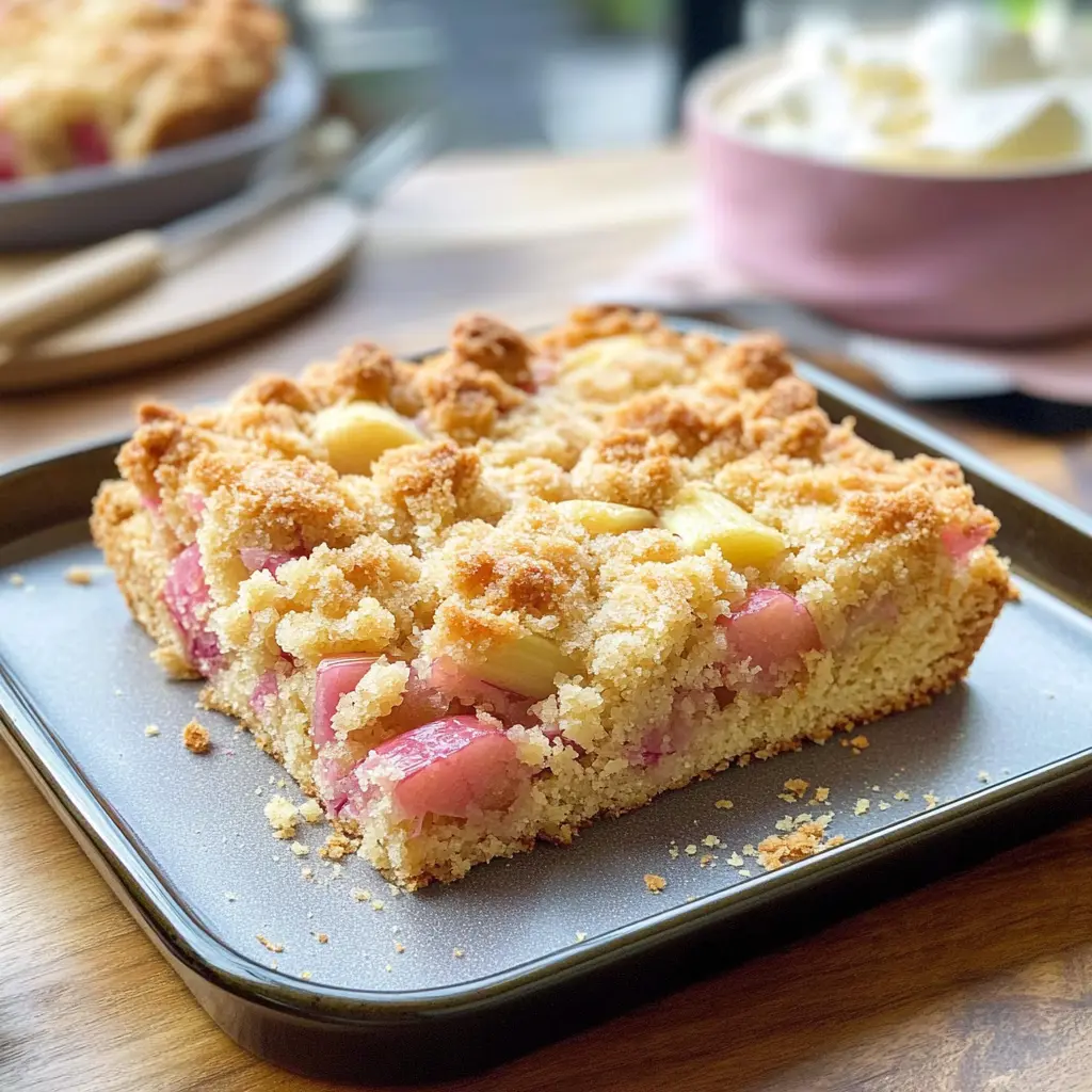Ein fruchtiger Traum für alle Rhabarber-Liebhaber! 🍰 Saftiger Rhabarber trifft auf knusprige Streusel – einfach unwiderstehlich! Ideal für einen süßen Snack am Nachmittag oder als Highlight auf der Kaffeetafel.